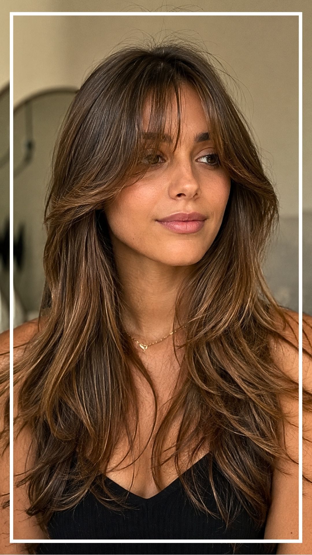 Wispy Curtain Bangs for Long and Medium Hair