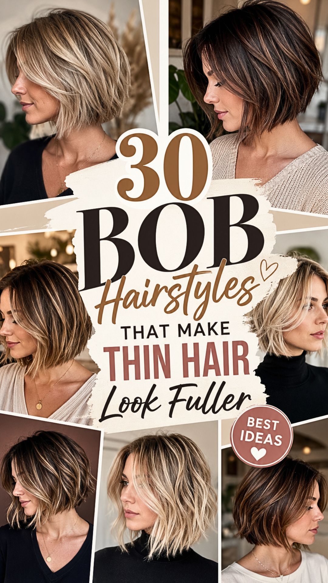 30 Bob Hairstyles That Make Thin Hair Look Fuller
