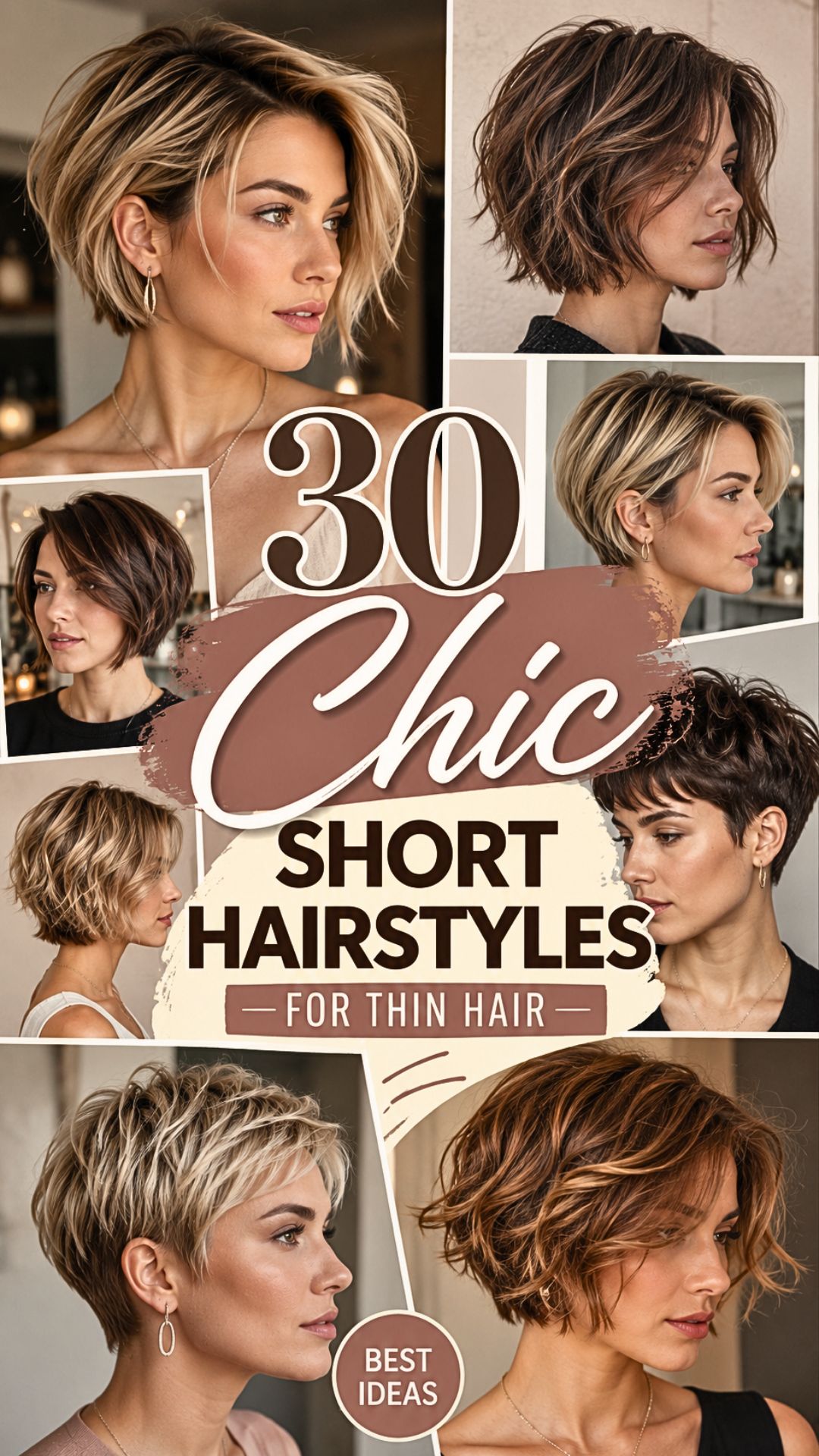 30 Chic Short Hairstyles For Thin Hair