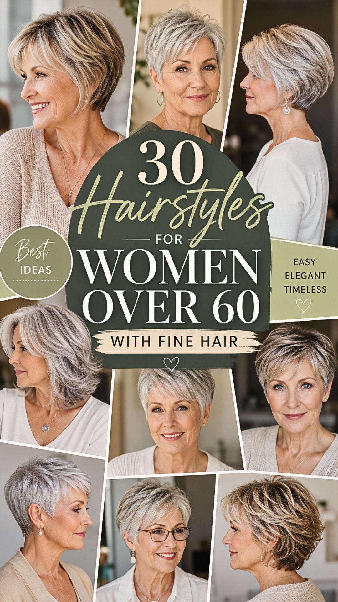 30 Hairstyles For Women Over 60 With Fine Hair That Add Volume and Confidence