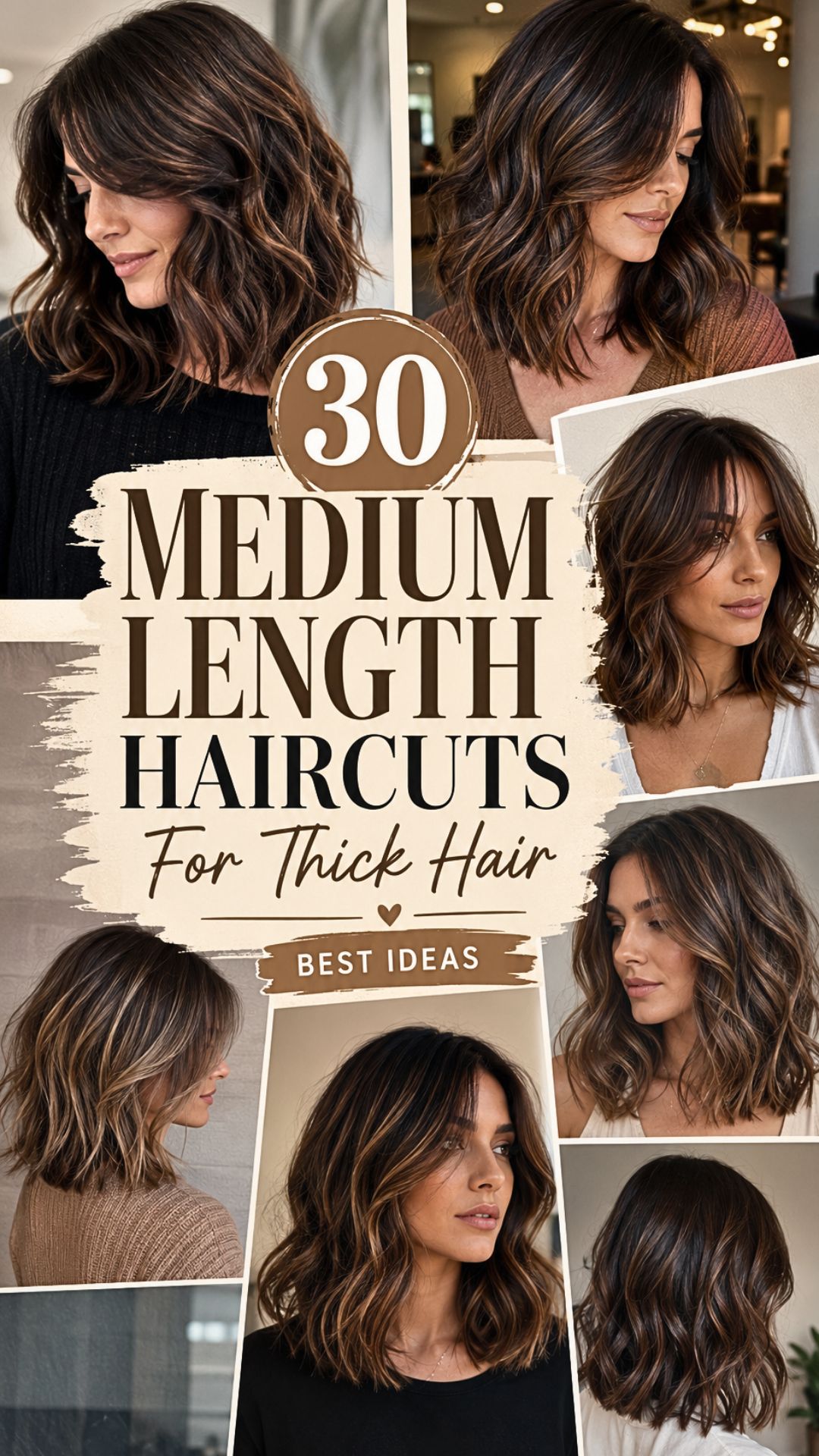 30 Medium Length Haircuts For Thick Hair