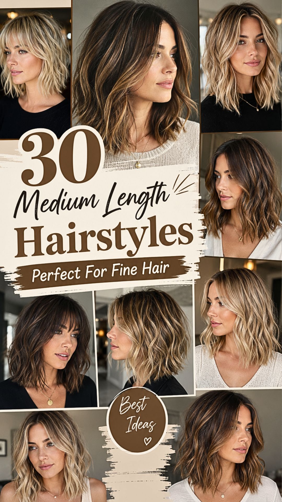 30 Medium Length Hairstyles Perfect For Fine Hair