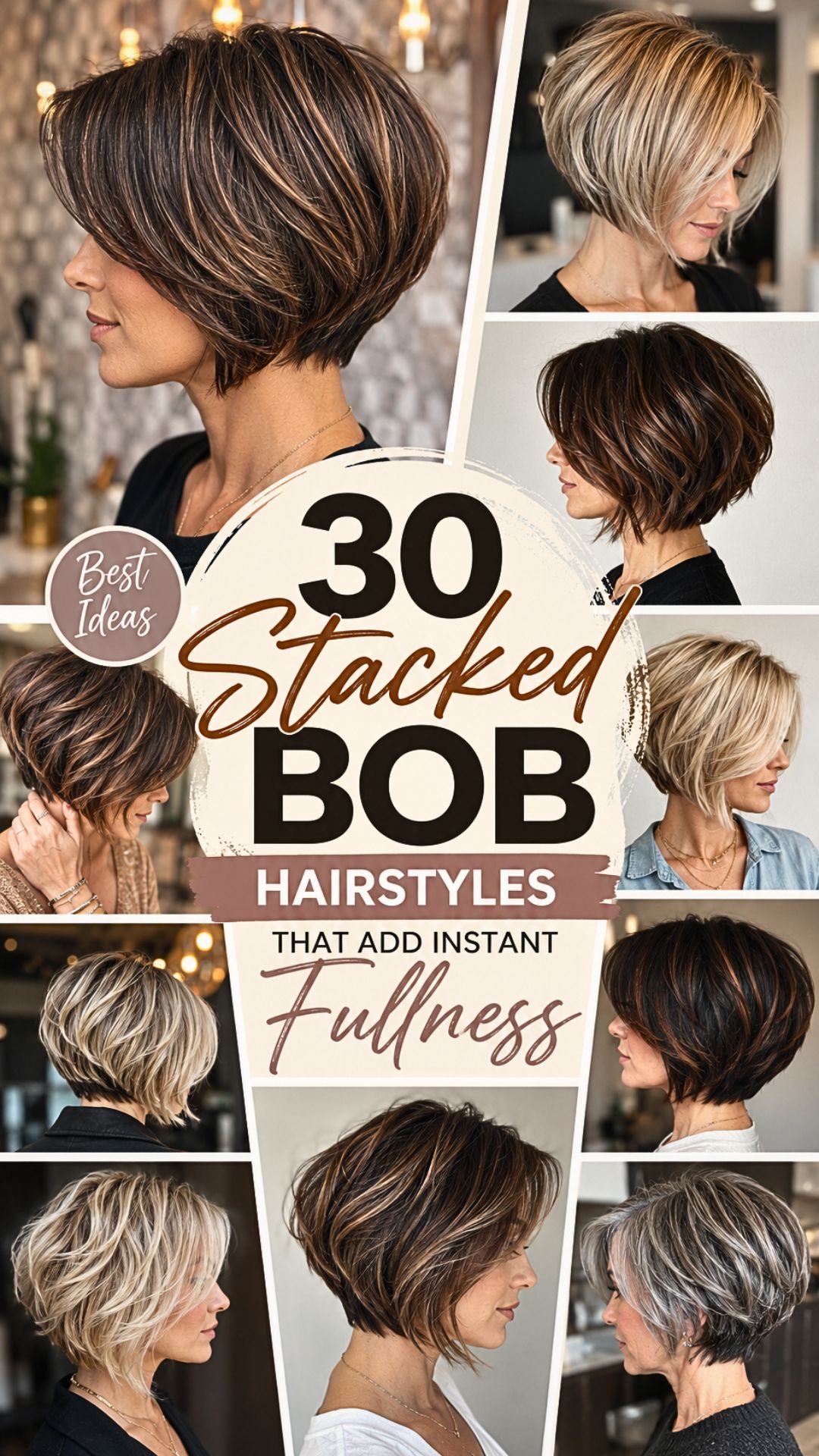 30 Stacked Bob Hairstyles That Add Instant Fullness