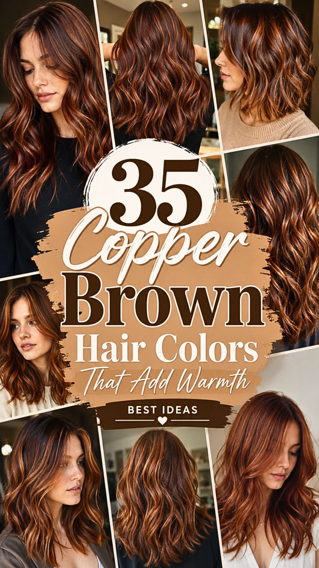 35 Copper Brown Hair Colors That Add Warmth