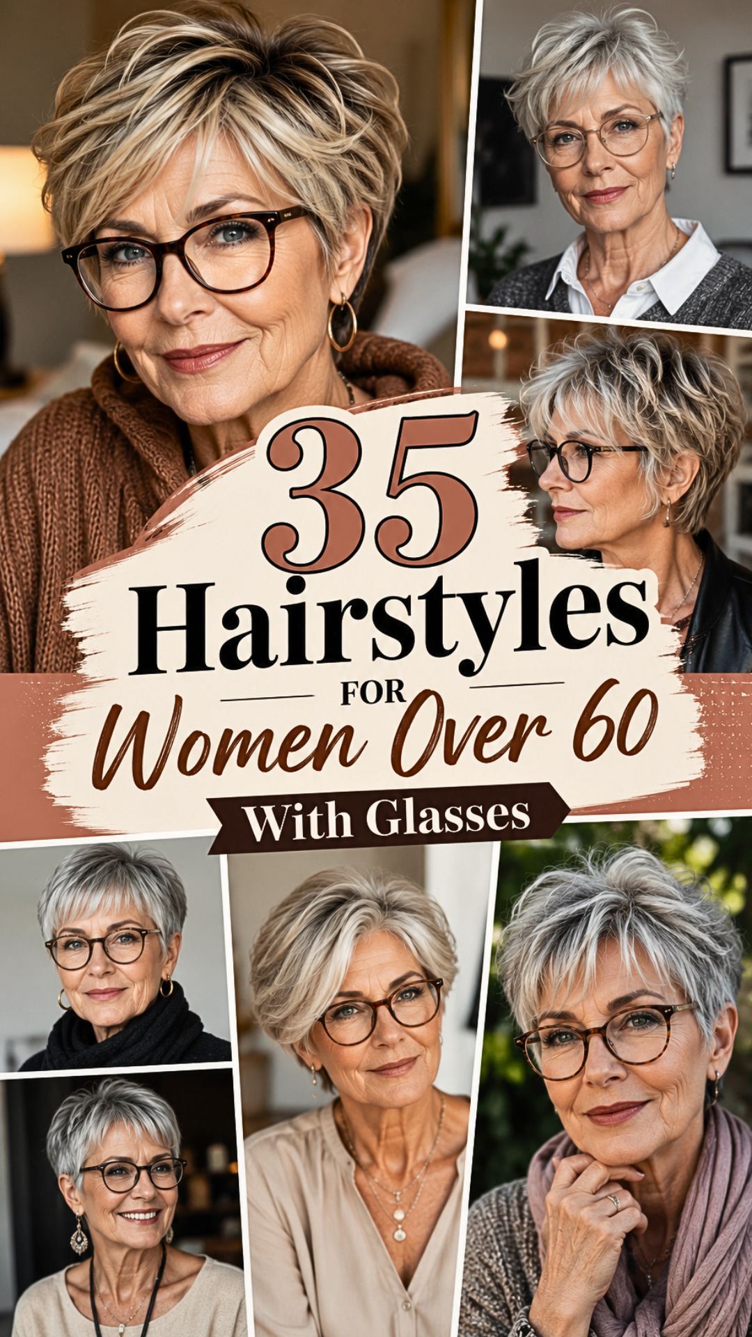 35 Hairstyles For Women Over 60 With Glasses