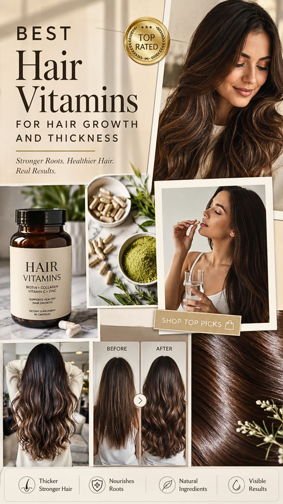 Best Hair Vitamins for Hair Growth and Thickness