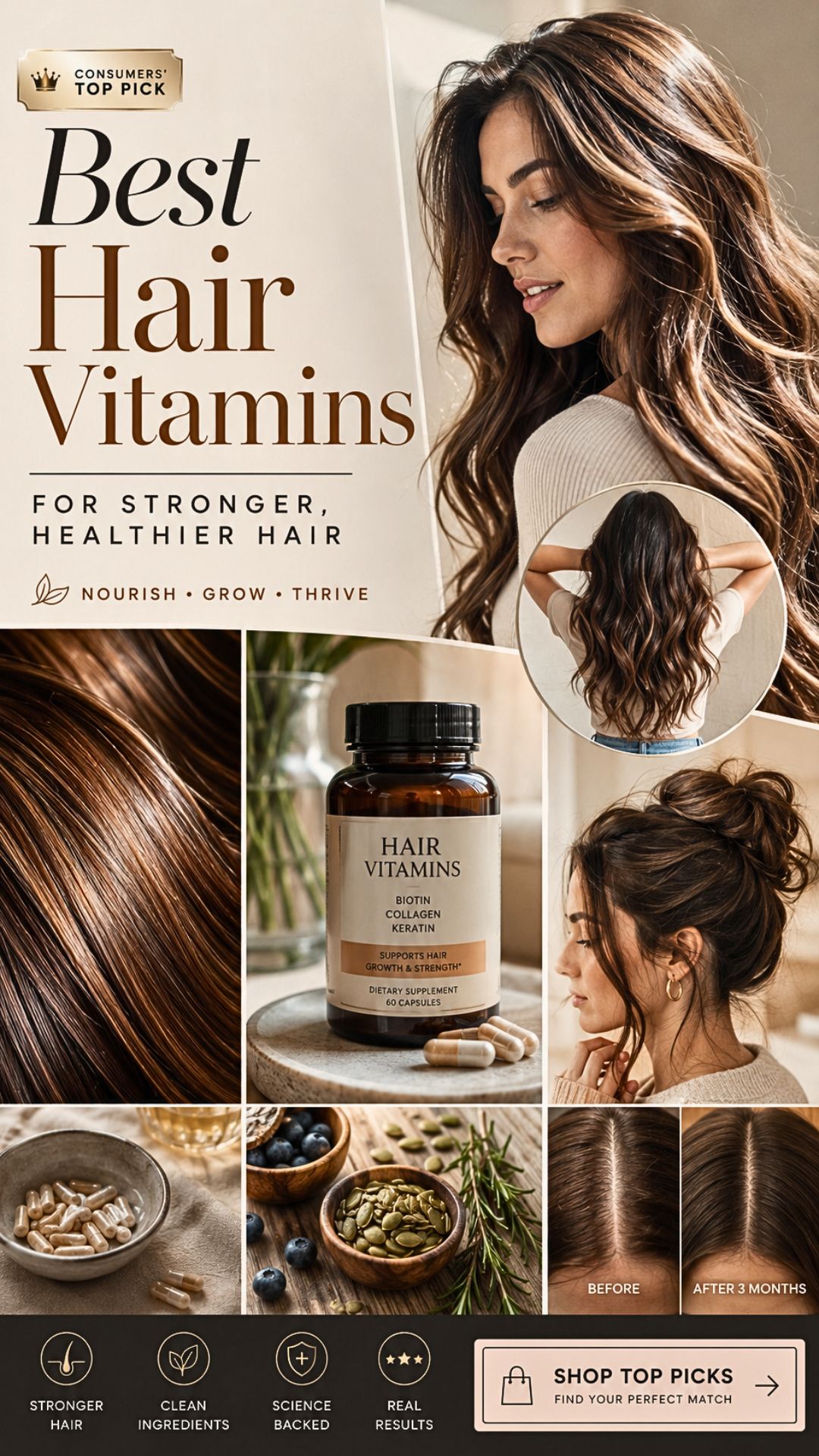 Best Hair Vitamins For Stronger, Healthier Hair