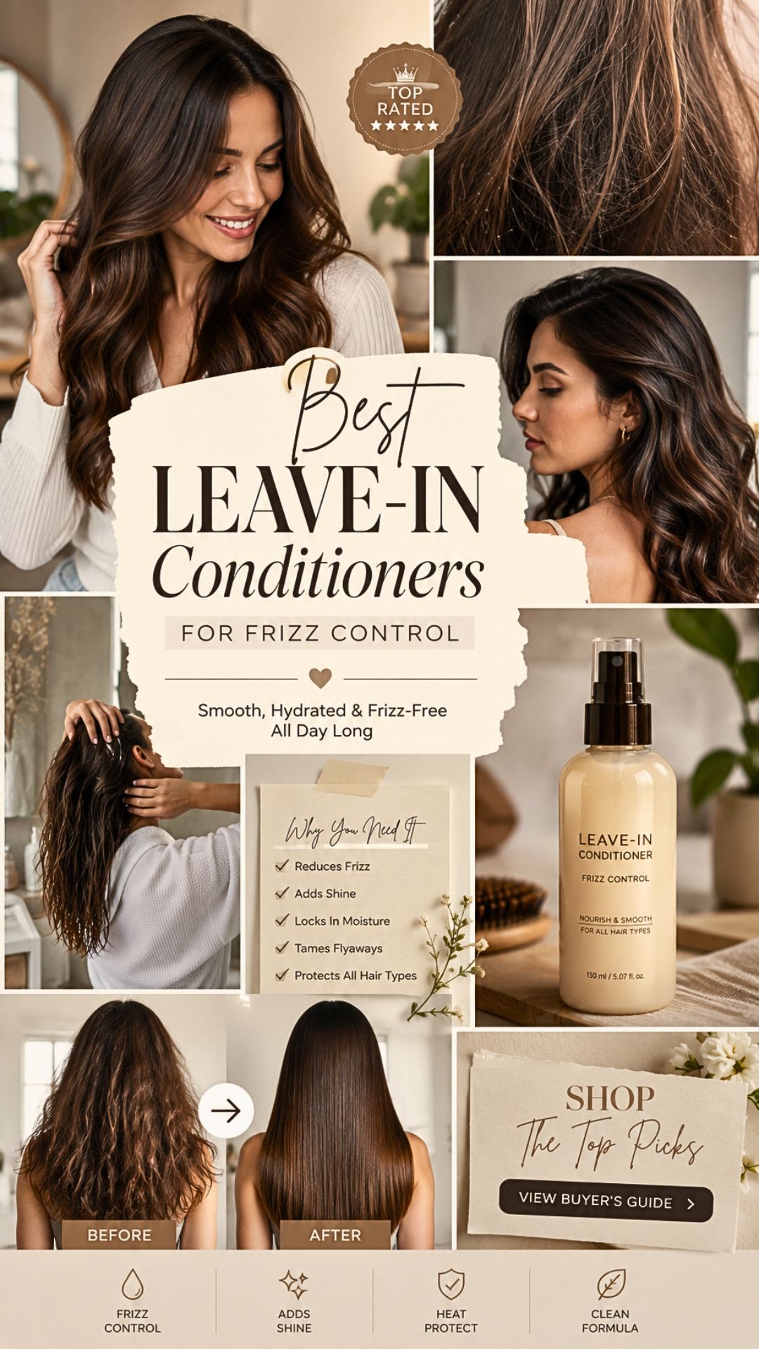 Best Leave In Conditioners For Frizz Control