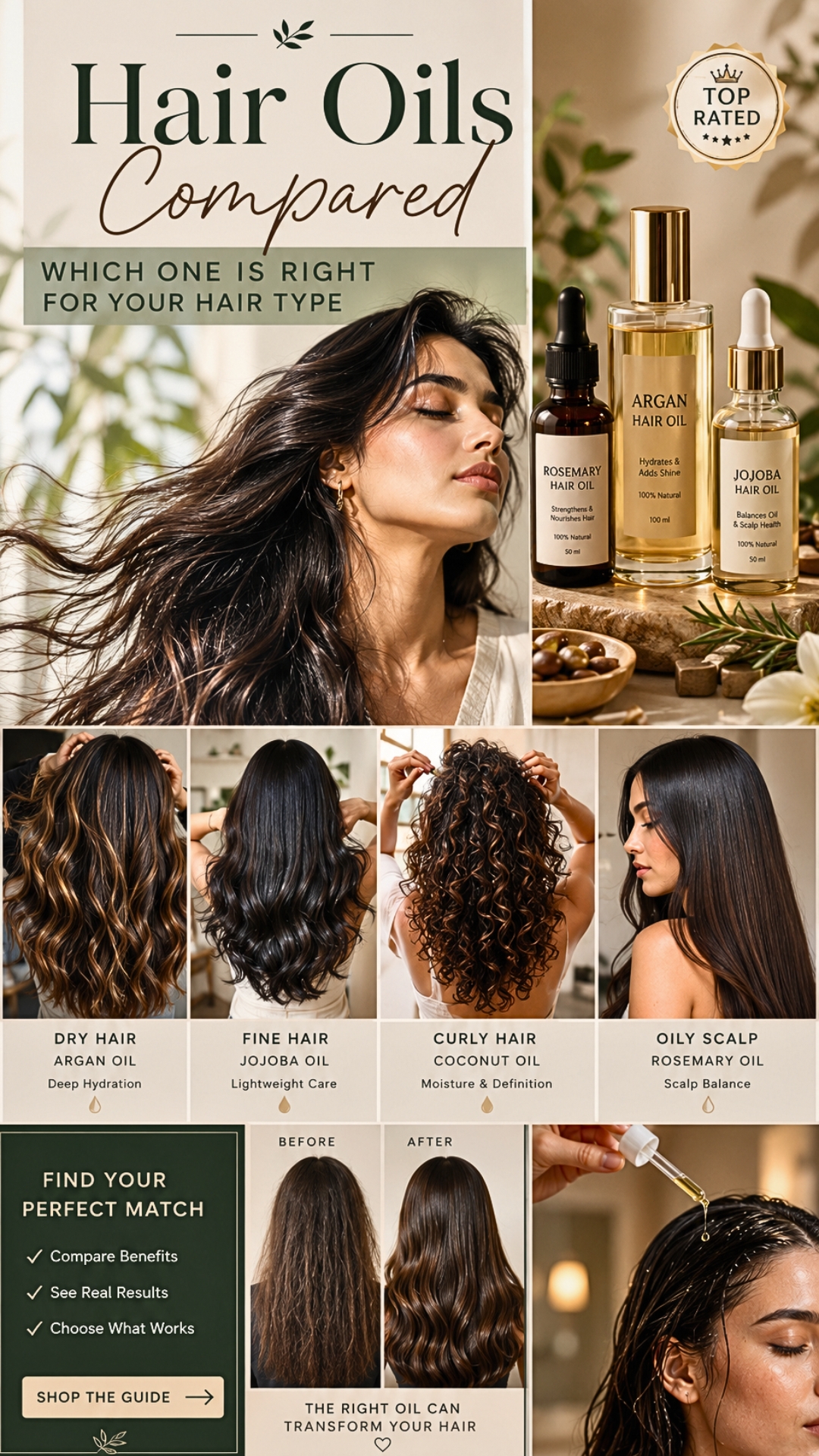 Hair Oils Compared: Which One Is Right for Your Hair Type?
